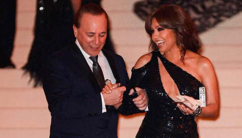 Thalia y Tommy Mottola