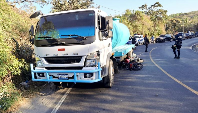 Accidente calle a Mariona