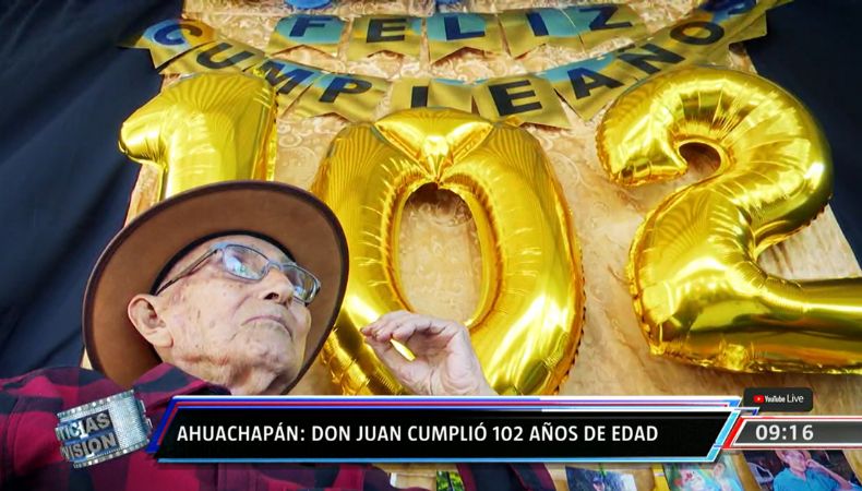 Don Juan Salguero Sandoval celebra 102 años