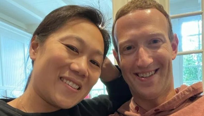 Mark Zuckerberg presenta a su tercera hija, Aurelia