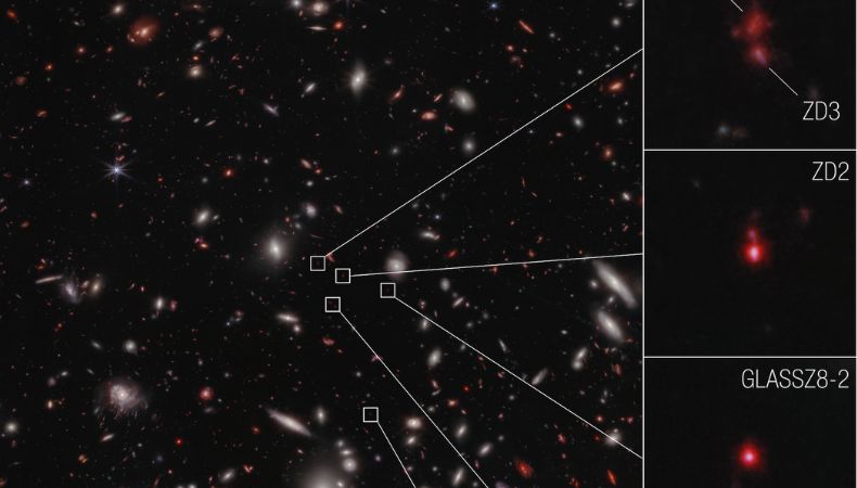 Telescopio Webb mira al Universo primitivo y descubre cúmulo de galaxias