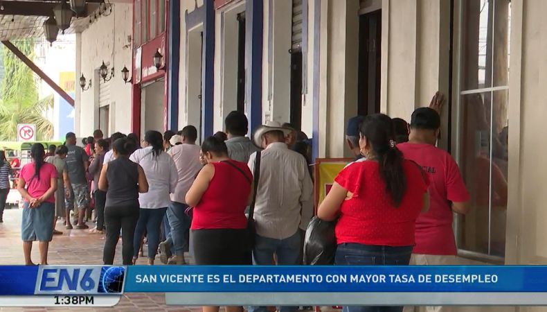 El desempleo un problema que afecta a San Vicente