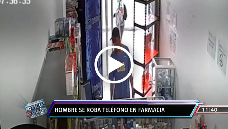 Ladrón roba farmacia en cercanías del Parque Infantil