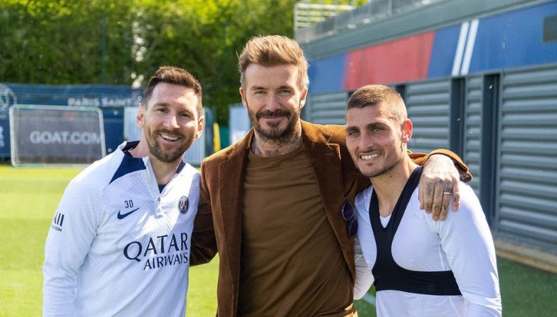Messi le predijo su inminente llegada a Beckham