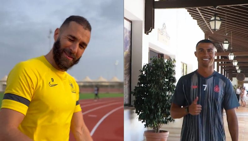 Benzema y Ronaldo inician pretemporada con sus equipos saudís