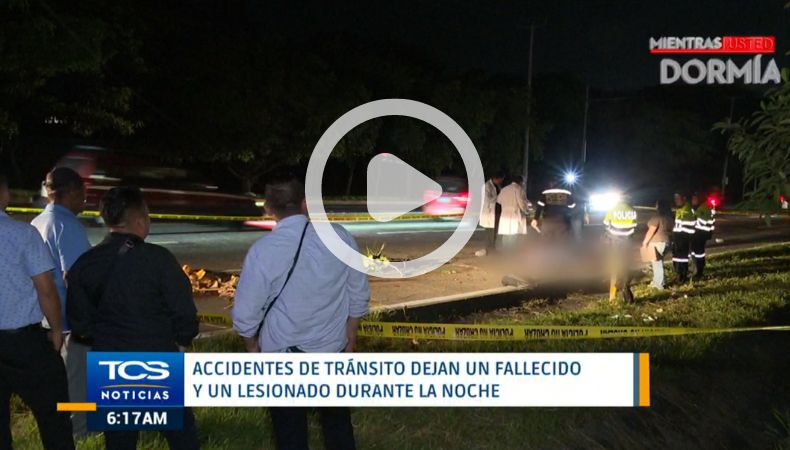 Accidente Peatón fue atropellado en la autopista a Comalapa
