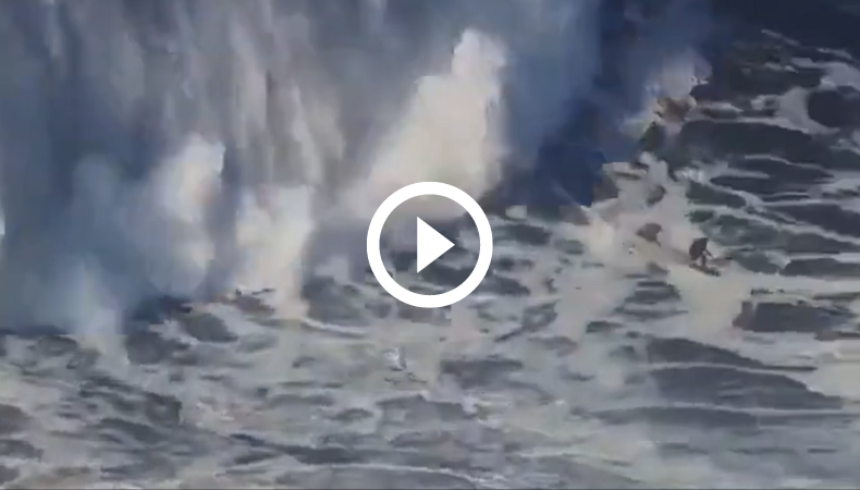 Así es como se surfea una ola de más de 25 metros