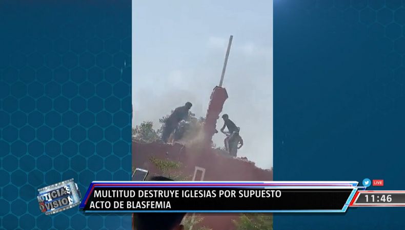 Templos católicos bajo ataque en Pakistan