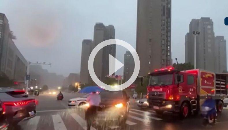 China activa alerta azul por Tifón Saola