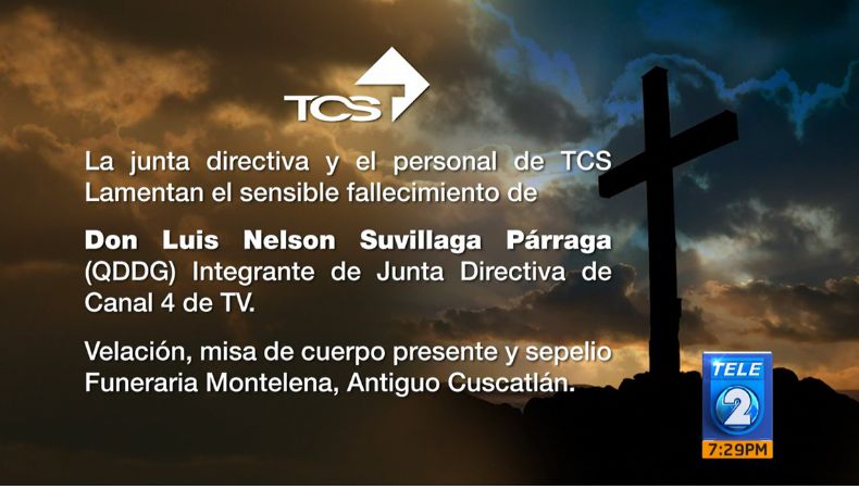 Condolencia a la familia Suvillaga Párraga