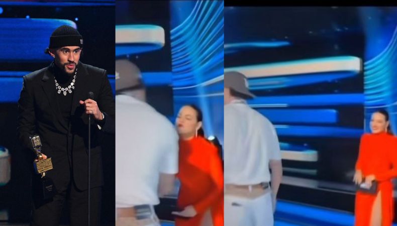 Maite Perroni es ignorada por Bad Bunny en los Premios Billboard