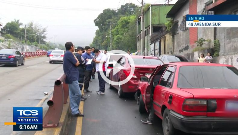 Triple accidente de tránsito en las cercanías del bulevar Los Próceres