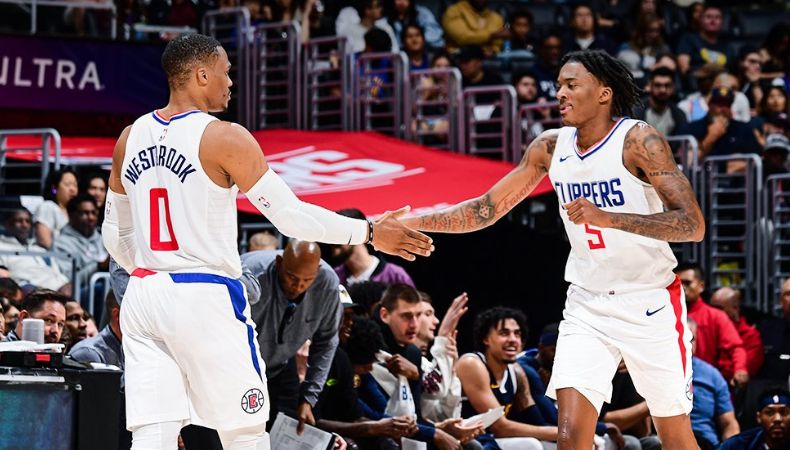 Los Clippers derrotaron a los vigentes campeones Nuggets