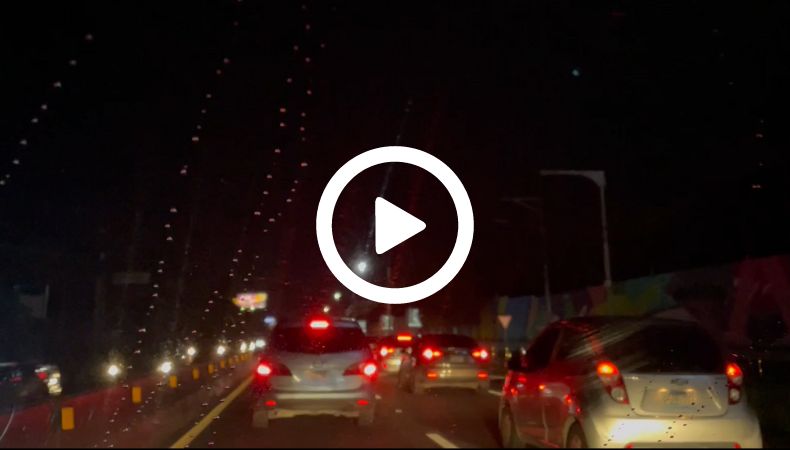 Tráfico pesado en avenida Jerusalén