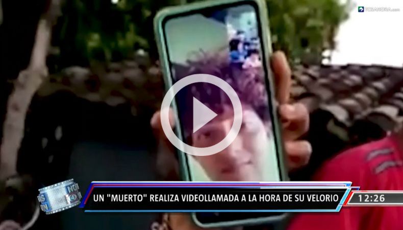 Un difunto le hace videollamada a su familia