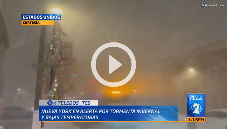 Estados Unidos en alerta por tormenta de nieve