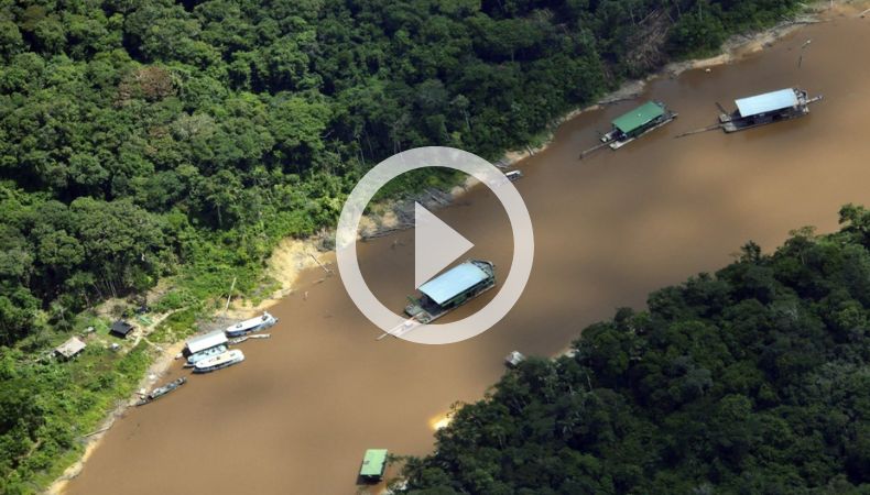 Destruyen 19 dragas que se dedicaban a la minería ilegal