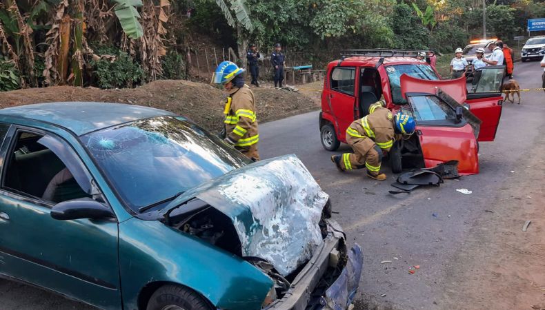Accidente carretera a Suchitoto