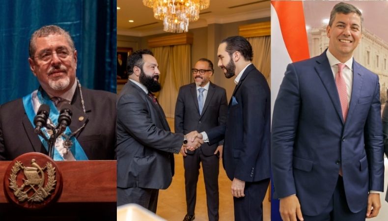 Mandatarios felicitan a Nayib Bukele
