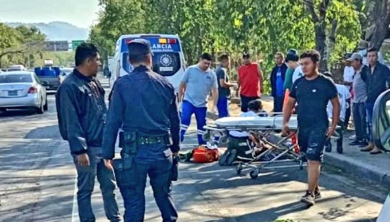 Accidente de tránsito sobre la carretera de Oro dejó un lesionado