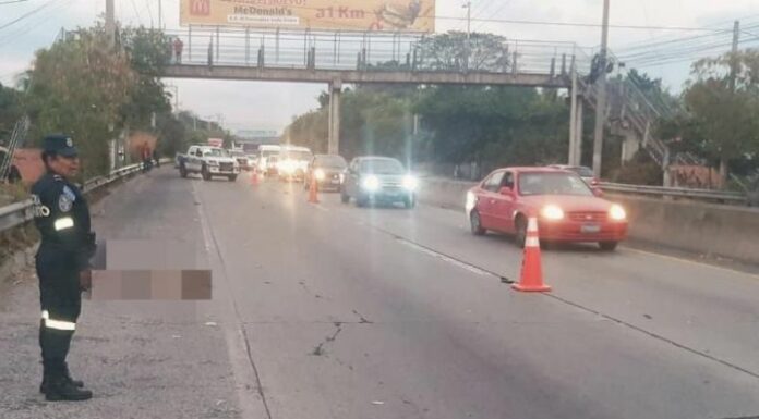 Mujer falleció atropellada sobre la carretera de Oro.