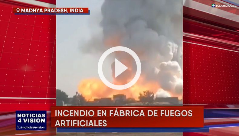Varias personas fallecieron en un incendio en una fábrica de pirotecnia en India.