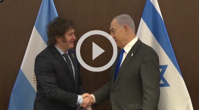 Primer ministro israelí agradece a Javier Milei