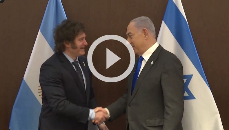 Primer ministro israelí agradece a Javier Milei