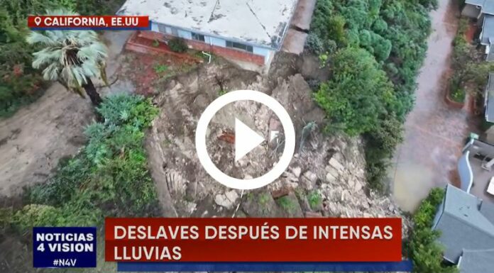 Deslaves, el peligro de California, Estados Unidos