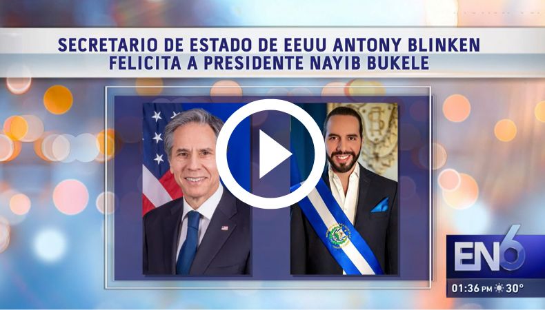 Secretario de Estado de EE. UU. felicita a Nayib Bukele