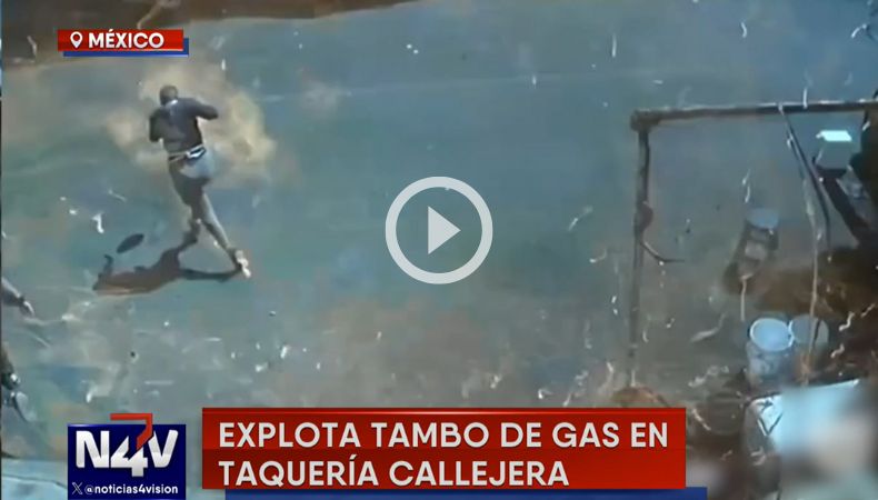 Explosión de tambo de gas