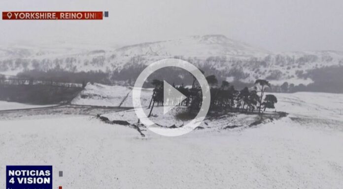 Inglaterra amanece bajo nieve