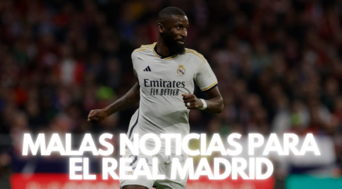 Rudiger jugando con el Real Madrid.