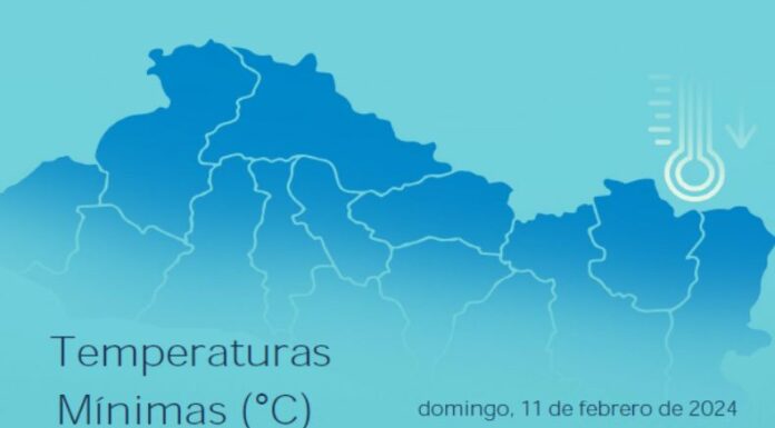 Los Naranjos despertó con bajas temperaturas