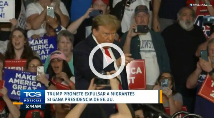Trump promete la expulsión de migrantes si llega a ganar la presidencia.