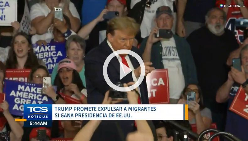 Trump promete la expulsión de migrantes si llega a ganar la presidencia.