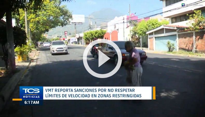 VMT implementa sanciones por no respetar límites de velocidad en zonas restringidas
