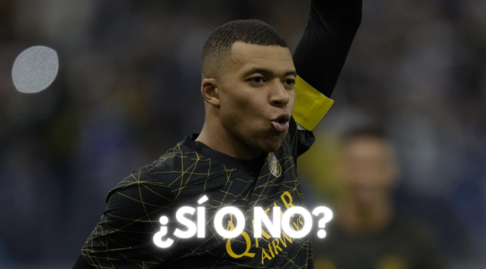 Mbappé jugando en el PSG.