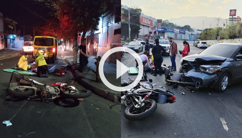 Se reportan varios motociclistas lesionados en distintos puntos del país.