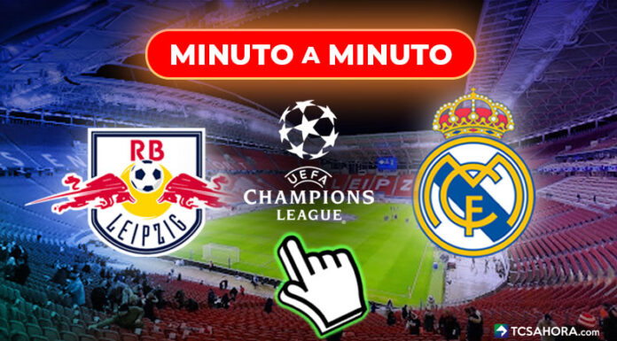 Leipzig vs Real Madrid partido de ida octavos de final de la UEFA Champions League.