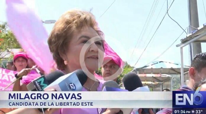 Milagro Naveas, alcaldesa de Antiguo Cuscatlán.