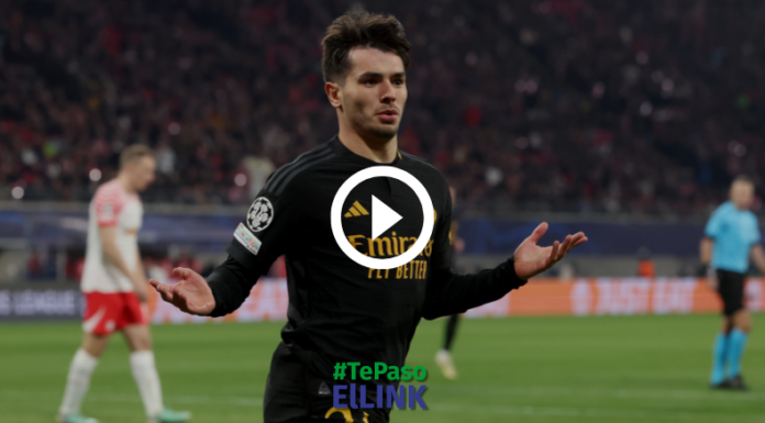 Brahim Díaz jugando con el Real Madrid.