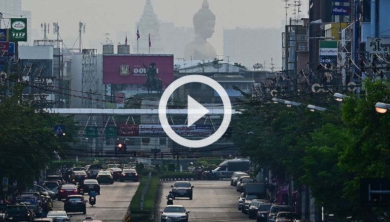 La capital de Tailandia reporta altos niveles de contaminación del aire.