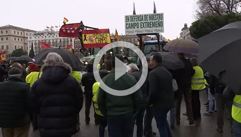 Agricultores de España lideran protestas