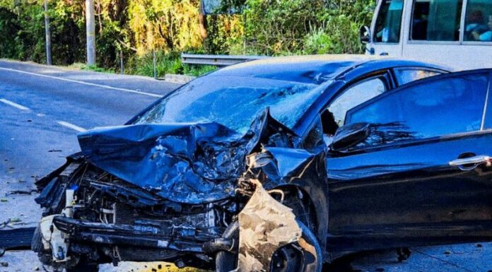 La PNC reportó un accidente de tránsito en la autopista Comalapa.