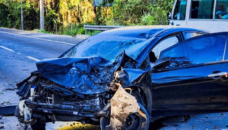 La PNC reportó un accidente de tránsito en la autopista Comalapa.