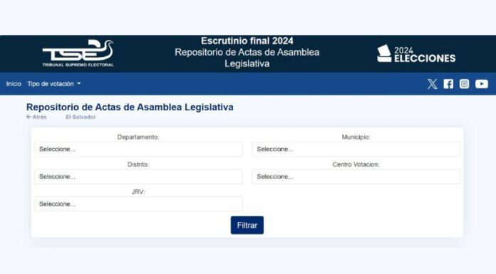 TSE habilita portal para seguimiento de escrutinio presidencial y legislativo