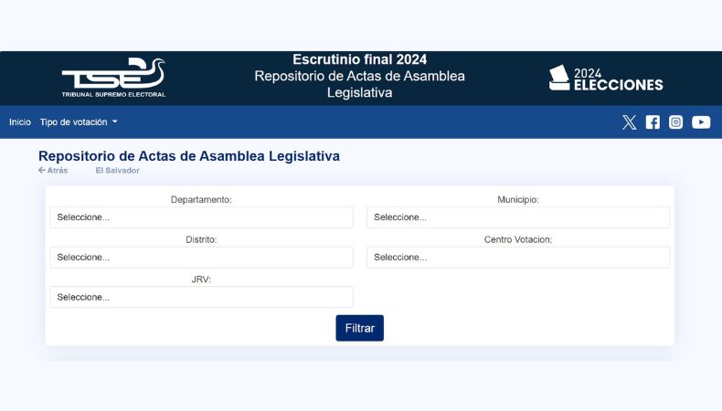 TSE habilita portal para seguimiento de escrutinio presidencial y legislativo