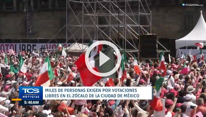 Miles de personas protestan exigiendo “voto libre” en elecciones
