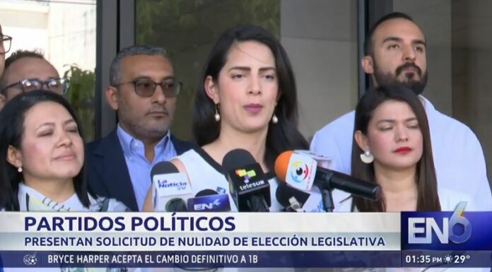 Algunos partidos políticos piden nulidad de elecciones